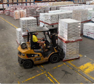 Forklift truck in a warehouse | Flex Warehouse Space | Tasman Logistics Services